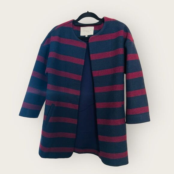 FRNCH striped coat size S/M - Picture 2 of 8